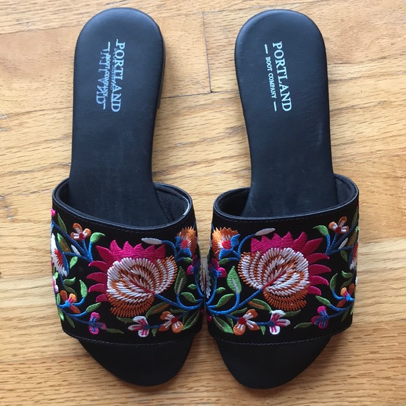 Floral slide sandals - Picture 4 of 7